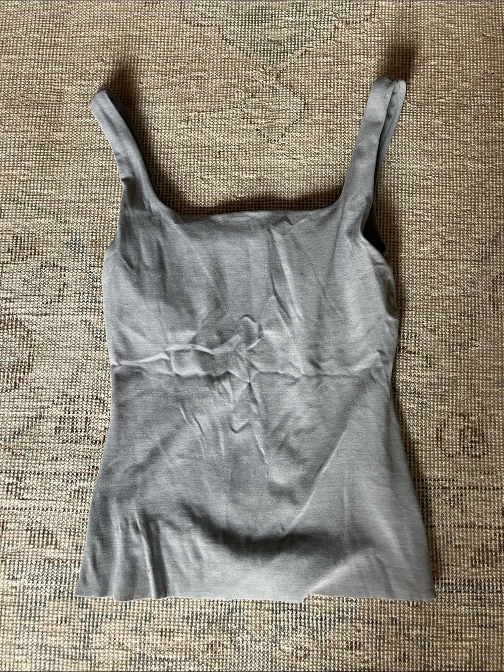 Nike Gray Square-Neck Tank Top